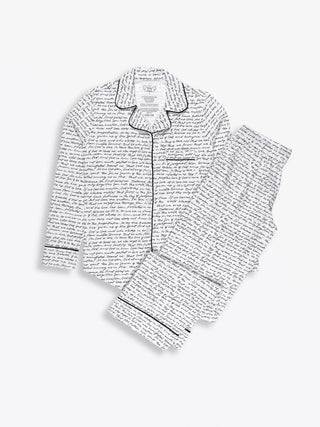 Love One Another Cotton Womens PJ Notch Collar Set Adult Women's Pajamas Holy Pals Size: XS