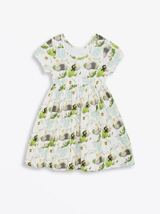 He Is Risen Cotton Short Sleeve Twirl Dress Dress Holy Pals Size: 02