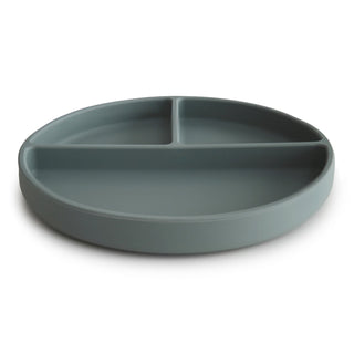 Silicone Suction Platesilicone tablewareMushieColor: Cambridge Blue