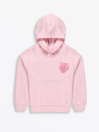 No Greater Love Pink Cotton Fleece Hoodie Sweater Holy Pals Size: 02