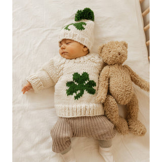 Shamrock Crew Neck Sweater Baby & Toddler Huggalugs Size: 0-6 months