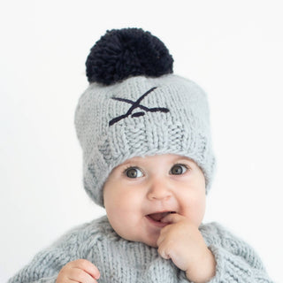 Hockey Beanie Hat for Baby & Kids - Ice Grey Huggalugs Size: S (0-6 months)