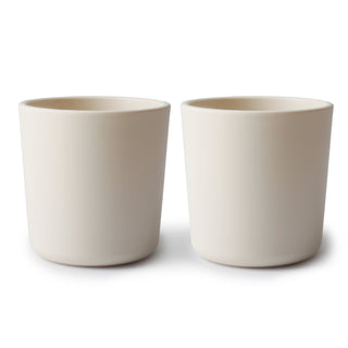 Dinnerware Cup, Set of 2 Dinnerware Mushie Color: Ivory