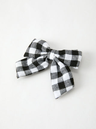 Winter Christmas Plaid Bow Hair Clip Rylee Faith Designs