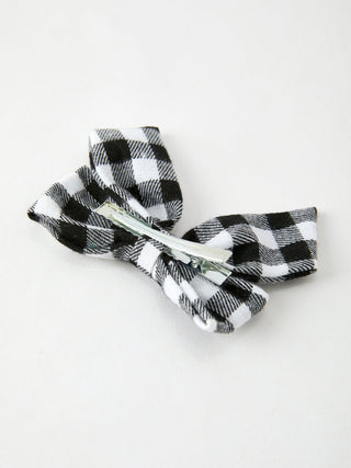 Winter Christmas Plaid Bow Hair Clip Rylee Faith Designs
