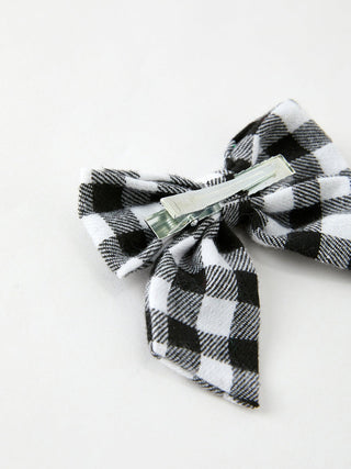 Winter Christmas Plaid Bow Hair Clip Rylee Faith Designs