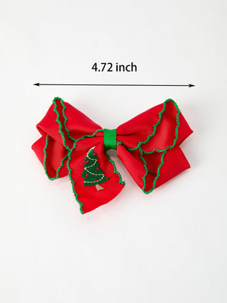 Winter Christmas tree Hair Clip