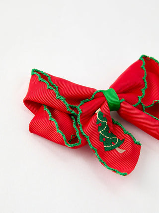 Winter Christmas tree Hair Clip Rylee Faith Designs