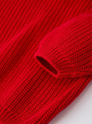 Valentine’s Day Girls Red Knit Sweater - "Love" Heart Embroidery Top Rylee Faith Designs Size: 18M