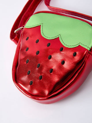 Spring Strawberry Girl Crossbody Bag Bag Rylee Faith Designs bag: BBG60006
