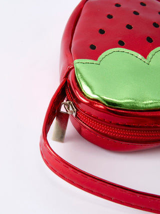 Spring Strawberry Girl Crossbody Bag Bag Rylee Faith Designs bag: BBG60006