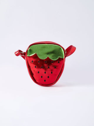 Spring Strawberry Girl Crossbody Bag Bag Rylee Faith Designs bag: BBG60006
