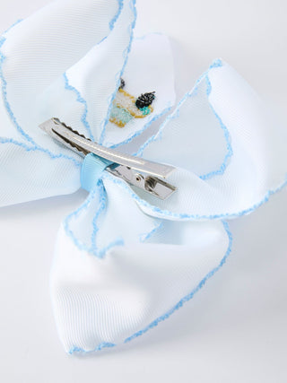 Back-to-school Truck Applique Girls Hairpin 4 Inches/6.25 inches Rylee Faith Designs