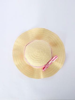 Spring Pink Striped Ruffled Girls' Dress with Hat Dress Rylee Faith Designs Size: 2