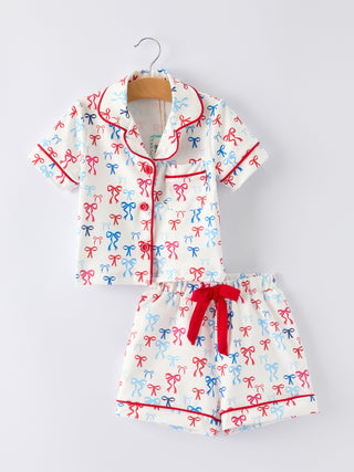Mommy & Me 4th of July Print Pajama Set Pajamas Rylee Faith Designs Size: 2