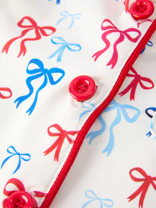 Mommy & Me 4th of July Print Pajama Set Pajamas Rylee Faith Designs Size: 2