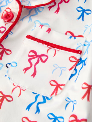 Mommy & Me 4th of July Print Pajama Set Pajamas Rylee Faith Designs Size: 2