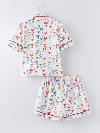 Mommy & Me 4th of July Print Pajama Set Pajamas Rylee Faith Designs Size: 2
