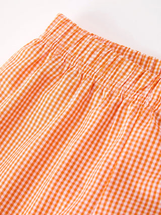 Summer Whale Embroidery Boys T-Shirt & Plaid Shorts Outfit Set Outfit Rylee Faith Designs Size: 2