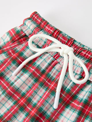 Christmas Tree Plaid Boys Set Long Sleeve Top Pants Rylee Faith Designs