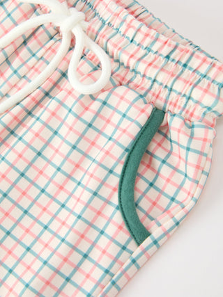 Boys Christmas Embroidered T-Shirt & Plaid Pants Set Rylee Faith Designs