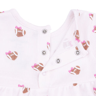 Mini Football Hearts - Simple Dress and Bloomer