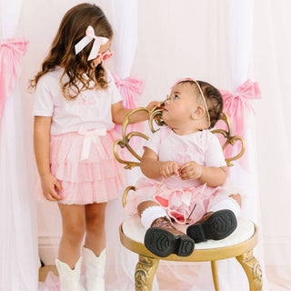 Little Sister Bow Short Sleeve Bodysuit - Baby GiftsSweet WinkSize: 03-6M
