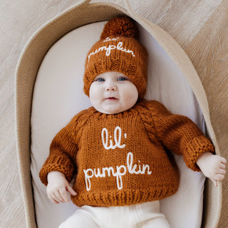 Lil' Pumpkin Sweater for Baby & Toddler Huggalugs Size: 0-6 months