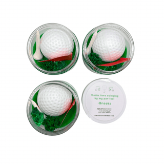 Golf Themed Play Dough Party Favors for Kids Sensory Activity Bin Playful Little Minds Select Your Desired Quantity: 8 Select Sticker Option For Lids: Generic Birthday Label That Matches Theme