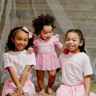 Big Sister Bow Short Sleeve T-Shirt - Kids Clothing - Family Baby & Toddler Tops Sweet Wink Size: 5/6Y