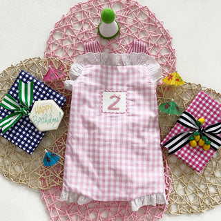 Girls Second Birthday Smocked Bubble Baby One-Pieces Seven Lantern Lane Size: 18M