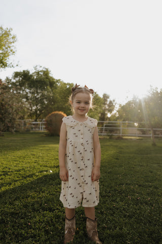 Child Muslin Dress - Wild Horses Dress forever french baby Size: 2/3 Years