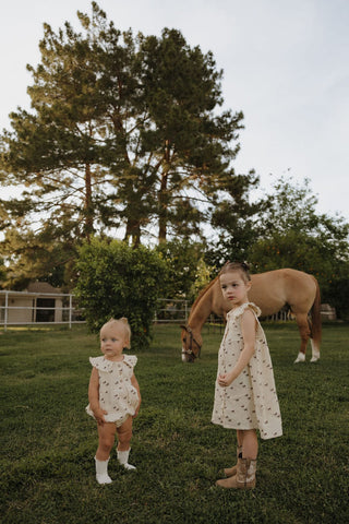Child Muslin Dress - Wild Horses Dress forever french baby Size: 2/3 Years