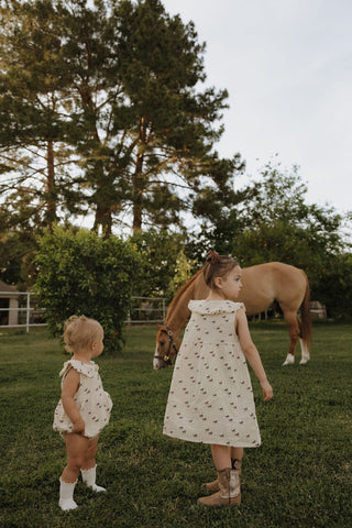 Child Muslin Dress - Wild Horses Dress forever french baby Size: 2/3 Years