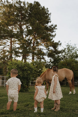 Child Muslin Dress - Wild Horses Dress forever french baby Size: 2/3 Years