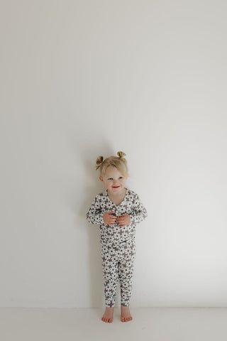 Bamboo Two Piece Pajamas - Darlin' Pajamas forever french baby Size: 2/3 Years