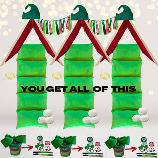 Little Elf Christmas Sleepover Set, Christmas Party Decorations Chicky Chicky Bling Bling
