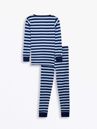 No Greater Love Blue Cotton PJ Long Sleeve Set Two Piece Holy Pals Size: 02