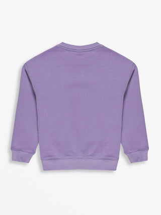 Eternal Life Purple Fleece Crewneck Sweatshirt Sweater Holy Pals Size: 02
