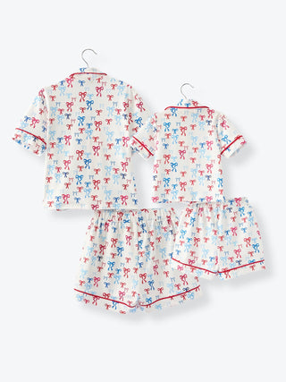 Mommy & Me 4th of July Print Pajama Set Pajamas Rylee Faith Designs Size: 2