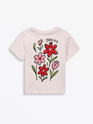 No Greater Love Pink Cotton Short Sleeve T-Shirt T-Shirt Holy Pals Size: 02