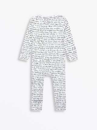 Love One Another Cotton Footless Onesie Onesie Holy Pals Size: 00-03M
