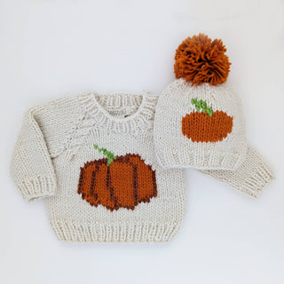 Pumpkin Crew Neck Sweater for Baby & Toddler Huggalugs Size: 6-12 months