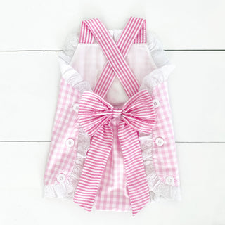Girls Second Birthday Smocked Bubble Baby One-Pieces Seven Lantern Lane Size: 18M