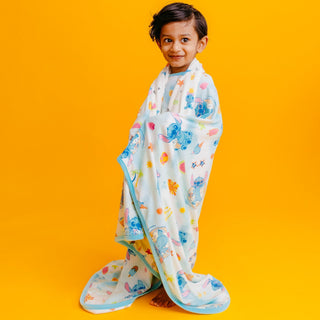 3-Layer Stretchy Quilt Blanket - Disney Stitch Dreamsicles