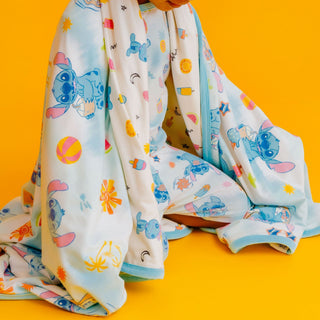 3-Layer Stretchy Quilt Blanket - Disney Stitch Dreamsicles