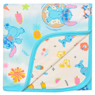 3-Layer Stretchy Quilt Blanket - Disney Stitch Dreamsicles