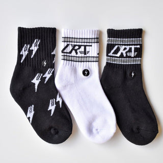 3-Pack Classic Rock Socks LITTLE RAD THINGS Size: Small Toddler (1-3T)