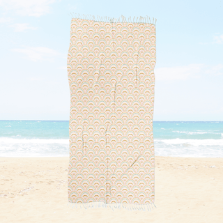 Boho Rainbows Fringe Beach Towel Sweet P Baby Co.