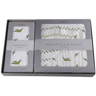 Pteranodon & Dino Feet Newcastle Blanket & Pteranodon Swaddle Gift Box Set Gift Sets Newcastle Classics